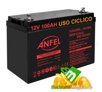 BATTERIA 12V 100A PIOMBO GEL ERMETICA UPS ELETTRONICA CAMPER COME FIAMM 12FGL100