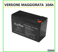 BATTERIA 12v 10ah PIOMBO ALLARMI ELETTRONICA Ups Gruppo Continuita' come12v 9ah