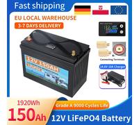 Batteria 12V 150Ah Lifepo4 Batteria incorporata al litio ferro fosfato BMS 10000 cicli di durata per sostituire la maggior parte dei sistemi di alimentazione di backup 12V300AH