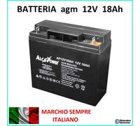 BATTERIA 12V 18a 18AH al PIOMBO ALLARMI UPS Gruppo Continuita come 12FGH65 20ah