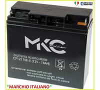 BATTERIA 12V 18ah PIOMBO ERMETICA VLRA AGM COME FIAMM FG21803 12 v 17ah 20ah 22