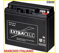 BATTERIA 12V 18ah SIGILLATA AGM VLRA ALLARMI UPS ANTIFURTI 18a COME 12FGH65 20ah