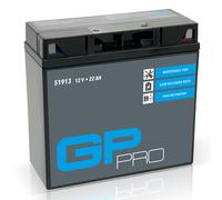 Batteria 12V 22Ah GEL GP-PRO 51913 GT19BL-BS moto simile YT19BL-BS 51814 52015