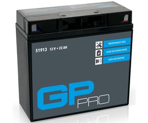 Batteria 12V 22Ah GEL GP-PRO 51913 GT19BL-BS moto simile YT19BL-BS 51814 52015