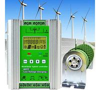 Batteria 12v/24v/48v off Grid Controller Turbina Eolica Regolatore di Carica Mppt Ibrido Solare con Scaricatore Adatto per Generatore Eolico Sistema di Pannelli Solari, 8000W, 24V