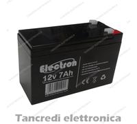 BATTERIA 12V 7AH 7,5AH PILA ERMETICA RICARICABILE AL PIOMBO 12 VOLT 7AH 7,2AH