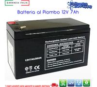 BATTERIA 12V 7AH MKC BATTERIA ERMETICA RICARICABILE AL PIOMBO 12VOLT 7AH MKC