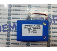 batteria 12V protetta DC 12V 6000mAh ai polimeri di litio 3 celle 276090