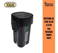 Batteria 14.4V 2.5 ah Volpi per forbice da potatura pompa irroratrice sega