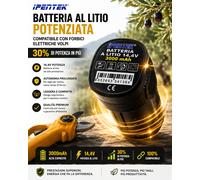 Batteria 14.4V 3000mAh performante per Forbici Potatura Volpi - Compatibile