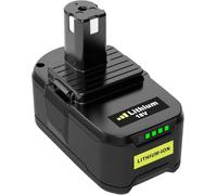 Batteria 18V 5,5Ah sostitutiva batteria per Ryobi 18V P108 Compatibile per Ryobi RB18L50 RB18L40 RB18L25 BPL-1815 BPL-1820G BPL18151 BPL1820 P104 P105 P107 (grigio)