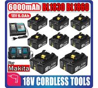 Batteria 18V Per Makita BL1860 BL1850B BL1850 BL1840 BL1830 Cacciavite Caricabatteria 18V Sostituzione Utensili Elettrici Batterie lxt 1pcs 6Ah Light