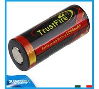 BATTERIA 26650 RICARICABILE BATTERIE LITIO 3,7V PER TORCIA LI-ION LITIUM 4,2V