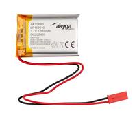 Batteria 3,7 V 1200 mAh LP103040 ai polimeri di litio Akyga AKY0663 Li-Po PCM JST 2 poli, connettore 2,54 15 cm