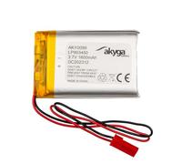 Batteria 3,7 V 1600 mAh LP903450 ai polimeri di litio Akyga AKY0099 Li-Po PCM JST 2 poli, connettore 2,54 15 cm