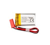Batteria 3,7 V 250 mAh LP502030 ai polimeri di litio Akyga AKY0106 Li-Po PCM JST 2 poli, connettore 2,54 15 cm