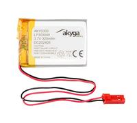 Batteria 3,7 V 320 mAh LP303040 ai polimeri di litio Akyga AKY0300 Li-Po PCM JST 2 poli, connettore 2,54 15 cm