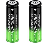 Batteria 3.7V 5800MAh Batteria Ricaricabile Per Torcia A LED, Lampada Frontale, Dispositivi Elettronici-2PCS