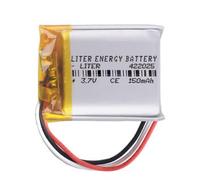 Batteria 3 cavi 422025 LiPo 3.7V 150mAh 0.555Wh 1S 5C Liter Energy Battery Ricaricabile con PCM termistore NTC Smartwatch Elettronica - Non adatto per Radiocomando 27x20x4.5mm (3P|150mAh|422025)