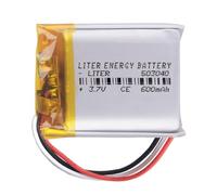 Batteria 3 cavi 503040 LiPo 3.7V 600mAh 2.22Wh 1S 5C Liter Energy Battery Ricaricabile con PCM termistore NTC Smartwatch Elettronica - Non adatto per Radiocomando 42x30x5mm (3P|600mAh|503040)