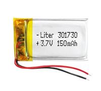 Batteria 301730 LiPo 3.7V 150mAh 0.555Wh 1S 5C Liter Energy Battery per l'elettronica Ricaricabile Telefono Portatile Smartwatch Orologio GPS - Non adatto per Radiocomando 32x17x4mm (150mAh|301730)