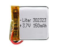 Batteria 302323 LiPo 3.7V 150mAh 0.555Wh 1S 5C Liter Energy Battery per l'elettronica Ricaricabile Telefono Portatile Smartwatch Orologio GPS - Non adatto per Radiocomando 25x23x4mm (150mAh|302323)