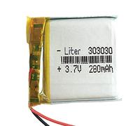 Batteria 303030 LiPo 3.7V 280mAh 1.036Wh 1S 5C Liter Energy Battery per l'elettronica Ricaricabile Telefono Portatile Smartwatch Orologio GPS - Non adatto per Radiocomando 32x30x3mm (280mAh|303030)