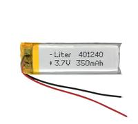 Batteria 401240 LiPo 3.7V 350mAh 1.295Wh 1S 5C Liter Energy Battery per Elettronica Ricaricabile Telefono Portatile Video Orologio Smartwatch GPS - Non adatto per Radio Control 42x12x4mm