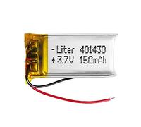 Batteria 401430 LiPo 3.7V 150mAh 0.555Wh 1S 5C Liter Energy Battery per l'elettronica Ricaricabile Telefono Portatile Smartwatch Orologio GPS - Non adatto per Radiocomando 32x14x4mm (150mAh|401430)