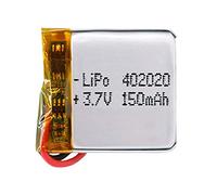 Batteria 402020 LiPo 3.7V 150mAh 0.555Wh 1S 5C Liter Energy Battery per l'elettronica Ricaricabile Telefono Portatile Smartwatch Orologio GPS - Non adatto per Radiocomando 22x20x4mm (150mAh|402020)
