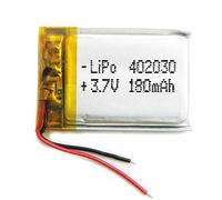 Batteria 402030 LiPo 3.7V 180mAh 0.666Wh 1S 5C Liter Energy Battery per l'elettronica Ricaricabile Telefono Portatile Smartwatch Orologio GPS - Non adatto per Radiocomando 32x20x4mm (180mAh|402030)