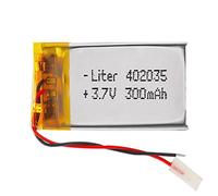Batteria 402035 LiPo 3.7V 300mAh 1.11Wh 1S 5C Liter Energy Battery per l'elettronica Ricaricabile Telefono Portatile Smartwatch Orologio GPS - Non adatto per Radiocomando 37x20x4mm (300mAh|402035)