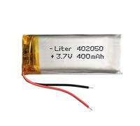 Batteria 402050 LiPo 3.7V 400mAh 1.48Wh 1S 5C Liter Energy Battery per l'elettronica Ricaricabile Telefono Portatile Smartwatch Orologio GPS - Non adatto per Radiocomando 52x20x4mm (400mAh|402050)
