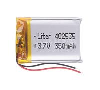 Batteria 402535 LiPo 3.7V 350mAh 1.147Wh 1S 5C Liter Energy Battery per l'elettronica Ricaricabile Telefono Portatile Smartwatch Orologio GPS - Non adatto per Radiocomando 37x25x4mm (310mAh|402535)