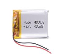 Batteria 403035 LiPo 3.7V 400mAh 1.48Wh 1S 5C Liter Energy Battery per l'elettronica Ricaricabile Telefono Portatile Smartwatch Orologio GPS - Non adatto per Radiocomando 37x30x4mm (400mAh|403035)