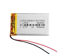 Batteria 403048 LiPo 3.7V 600mAh 2.22Wh 1S 5C Liter Energy Battery per l'elettronica Ricaricabile Telefono Portatile Smartwatch Orologio GPS - Non adatto per Radiocomando 50x30x4mm (600mAh|403048)