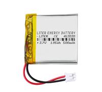 Batteria 453030 LiPo 3.7V 500mAh 1.85Wh Ricaricabile Connettore PH2.0 (JST-PHR-02) Tipo B Litio: Assicurarsi che la polarità del dispositivo corrisponda 32x30x4.5mm (PH2|500mAh|453030)
