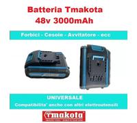 Batteria 48 V 3.00 mAH Litio Compatibile Per Motosega Sega Trapano Cesoia Altro