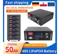 Batteria 48V LiFePO4 50AH Celle al litio ferro fosfato BMS integrate Confezione per sostituire la maggior parte dell'alimentazione di backup Accumulo di energia domestica 48V230AH