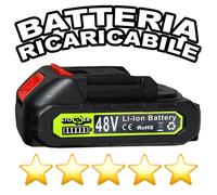 Batteria 48V Ricambio Multiuso Elettrosegna Motosega Elettrica Tagliarami Cesoia