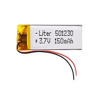 Batteria 501230 LiPo 3.7V 150mAh 0.555Wh 1S 5C Liter Energy Battery per l'elettronica Ricaricabile Telefono Portatile Smartwatch Orologio GPS - Non adatto per Radiocomando 32x12x5mm (150mAh|501230)
