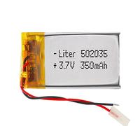 Batteria 502035 LiPo 3.7V 350mAh 1.295Wh 1S 5C Liter Energy Battery per l'elettronica Ricaricabile Telefono Portatile Smartwatch Orologio GPS - Non adatto per Radiocomando 37x20x5mm (350mAh|502035)