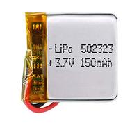 Batteria 502323 LiPo 3.7V 150mAh 0.555Wh 1S 5C Liter Energy Battery per l'elettronica Ricaricabile Telefono Portatile Smartwatch Orologio GPS - Non adatto per Radiocomando 25x23x5mm (150mAh|502323)