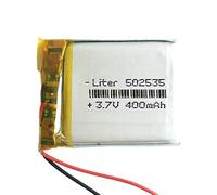 Batteria 502535 LiPo 3.7V 400mAh 1.48Wh 1S 5C Liter Energy Battery per l'elettronica Ricaricabile Telefono Portatile Smartwatch Orologio GPS - Non adatto per Radiocomando 37x25x5mm (400mAh|502535)
