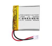 Batteria 503030 LiPo 3.7V 450mAh 1.665Wh Ricaricabile Connettore PH2.0 (JST-PHR-02) Tipo B Litio: Assicurarsi che la polarità del dispositivo corrisponda 32x30x5mm (PH2|450mAh|503030)