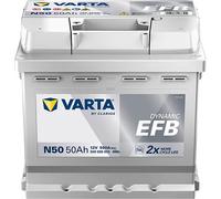 BATTERIA 50AH 550A DYNAMIC EFB START&STOP +DX N50 207X175X190 VARTA