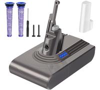 Batteria 6000mAh 2Filtri per Dyson V8 SV10 Animal Fluffy Absolute Total Clean...