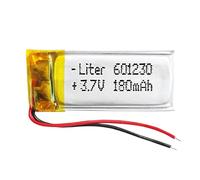 Batteria 601230 LiPo 3.7V 180mAh 0.666Wh 1S 5C Liter Energy Battery per l'elettronica Ricaricabile Telefono Portatile Smartwatch Orologio GPS - Non adatto per Radiocomando 32x12x6mm (180mAh|601230)