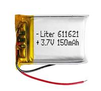 Batteria 611621 LiPo 3.7V 150mAh 0.555Wh 1S 5C Liter Energy Battery per l'elettronica Ricaricabile Telefono Portatile Smartwatch Orologio GPS - Non adatto per Radiocomando 24x16x7mm (150mAh|611621)