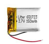 Batteria 651723 LiPo 3.7V 150mAh 0.555Wh 1S 5C Liter Energy Battery per l'elettronica Ricaricabile Telefono Portatile Smartwatch Orologio GPS - Non adatto per Radiocomando 25x17x7mm (150mAh|651723)